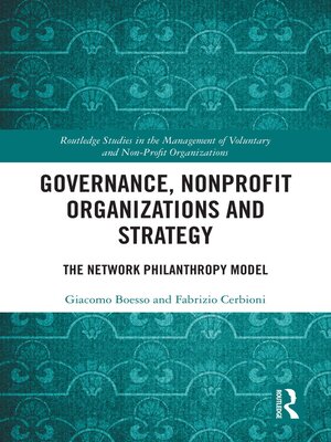 cover image of Governance, Nonprofit Organizations and Strategy